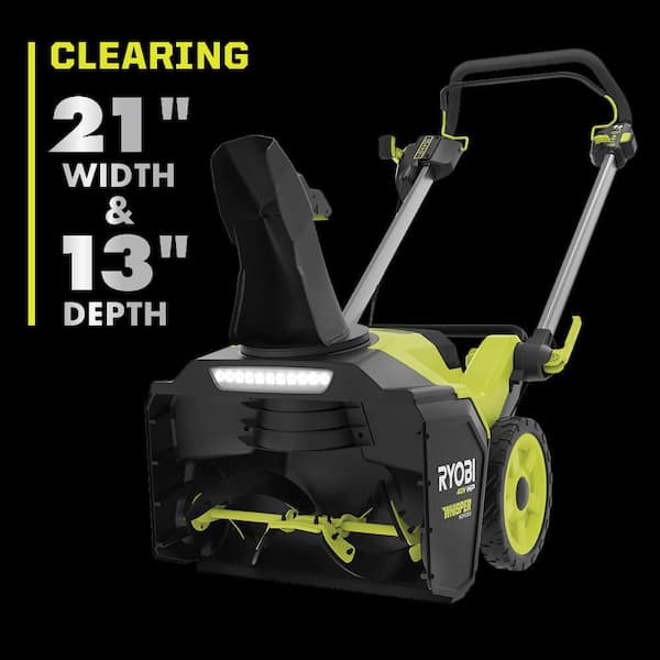 40V HP Brushless 21 Whisper Series Snow Blower - RYOBI Tools