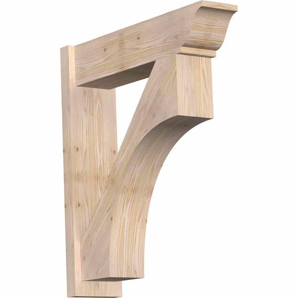 Ekena Millwork 8 in. x 34 in. x 30 in. Douglas Fir Westlake Traditional Smooth Outlooker