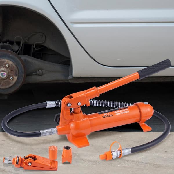 VEVOR 4 Ton Porta Power Hydraulic Ram Jack Kit 8800 Lbs. Load Body