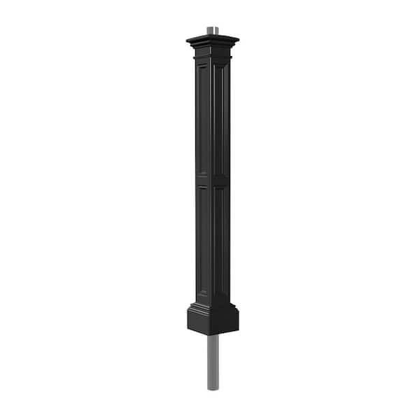Mayne Liberty Black WH Conduit Polyethylene Lamp Post