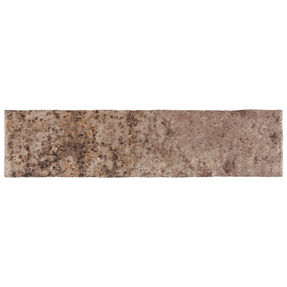 Merola Tile London Brown Glossy 3 in. x 12 in. Ceramic Wall Tile (5.72 ...