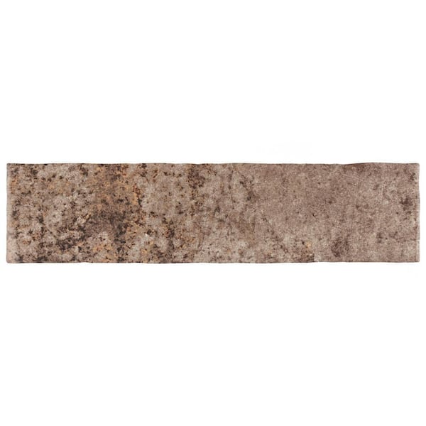 Merola Tile London Brown Glossy 3 in. x 12 in. Ceramic Wall Tile (5.72 sq. ft./Case)