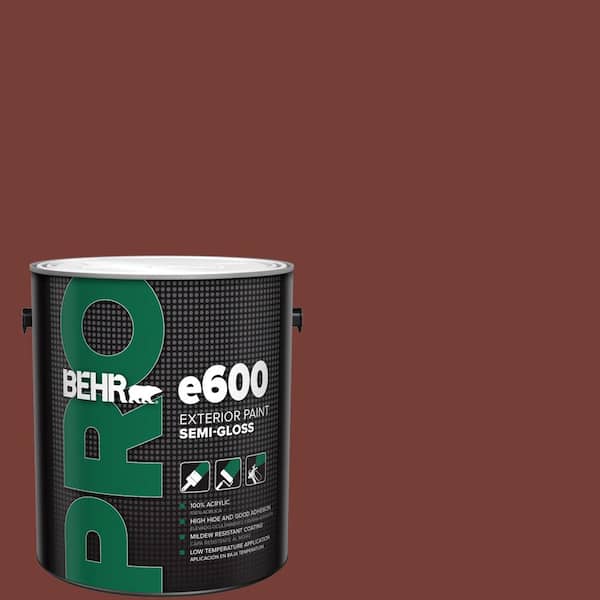 BEHR PRO 1 gal. #BXC-76 Florence Red Semi-Gloss Exterior Paint
