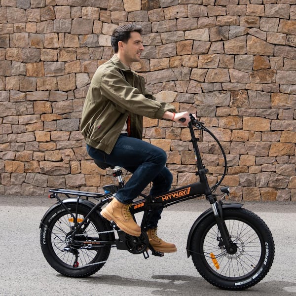 HITWAY 20 x 4 in. Fat Tire Commuter & Mountain Electric Bike for