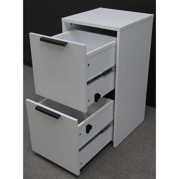Stylewell White Vertical File With 2 Drawers 06582wt The