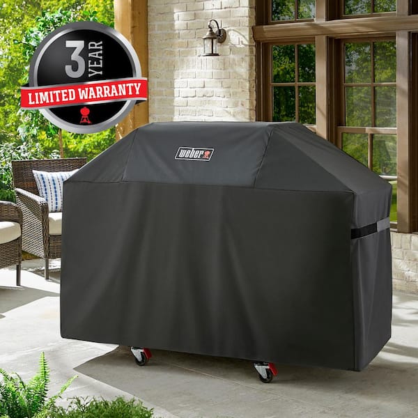Weber in. 3 Burner Premium Gas Grill Cover 7757 The Home Depot