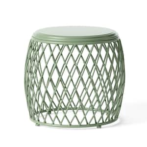 Bryony Matte Green Outdoor Patio Side Table