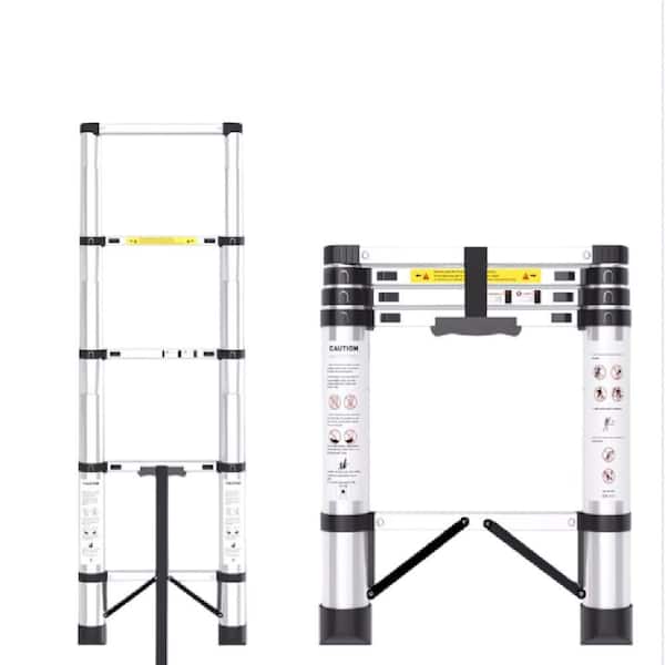 6.2 ft. Lightweight Steel Extension Ladder with Safety Lock, 330 lb. Load Capacity Type IA Duty Rating