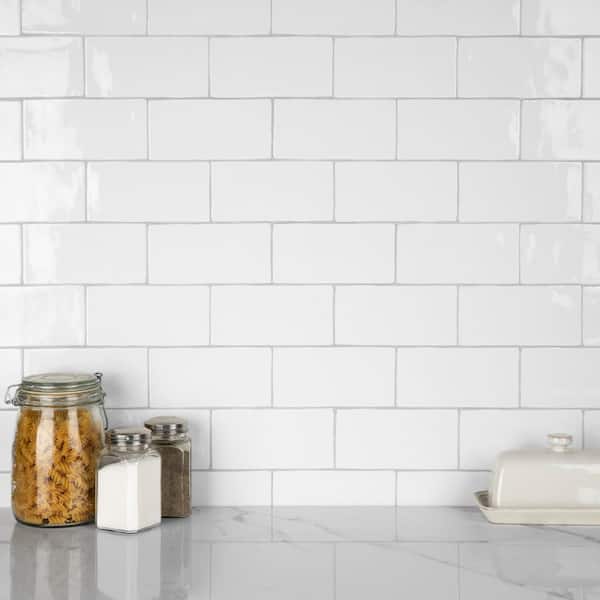 Castillo White 3 in. x 6 in. Ceramic Wall Tile (5.72 sq. ft./Case)
