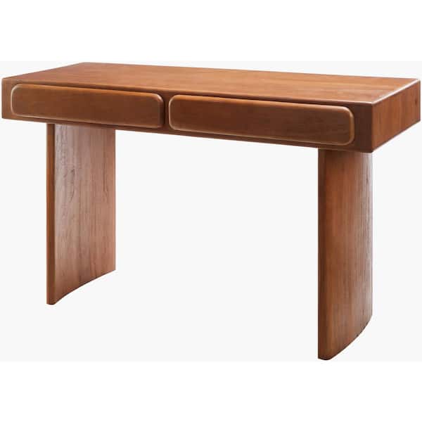 Livabliss Brayan 30 in. Dark Brown Rectangle Wood Console Table