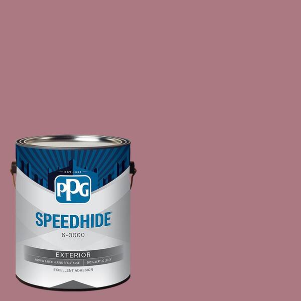 SPEEDHIDE 1 gal. PPG1049-5 Mauve Madness Satin Exterior Paint