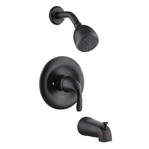 Vantage Single Handle 1-Spray Tub and Shower Faucet 1.8 GPM with Pressure Balance in. Oil Rubbed Bronze (Valve Included)
