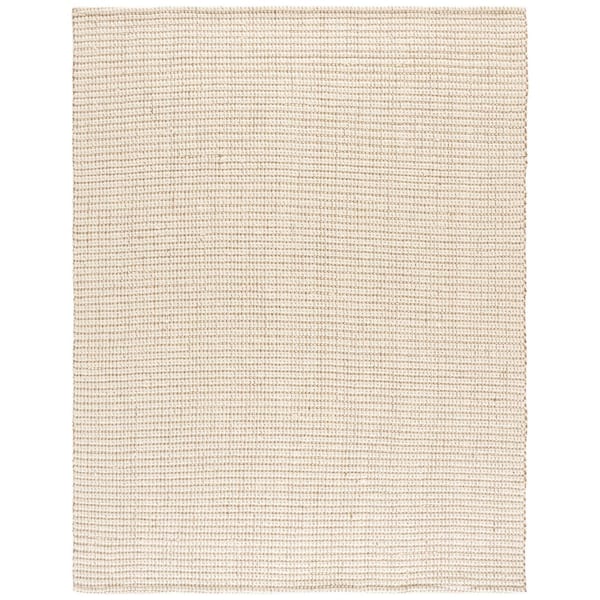 Palm Beach 9 ft. x 12 ft. Ivory/Natural Woven Area Rug