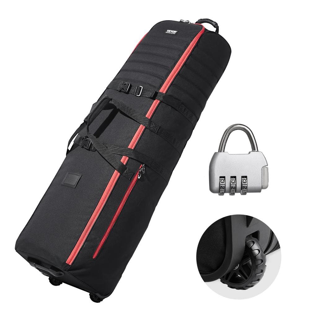VEVOR Golf Travel Bag, Outdoors Soft-Sided Golf Travel Cover Case, Heavy Duty 1000D Nylon Wear-Resistant,Golf Luggage Case
