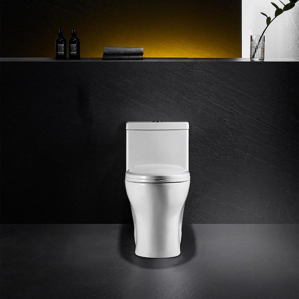 Altair Venezia 1-Piece 1.1/1.6 GPF Dual Flush Elongated Toilet in