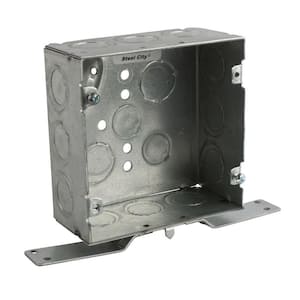 1-Gang 3 in. 2 in. 2-1/4 in. 10.5 cu. in. Pre-Galvanized Steel Gangable Old Work Switch Box with Beveled Corners
