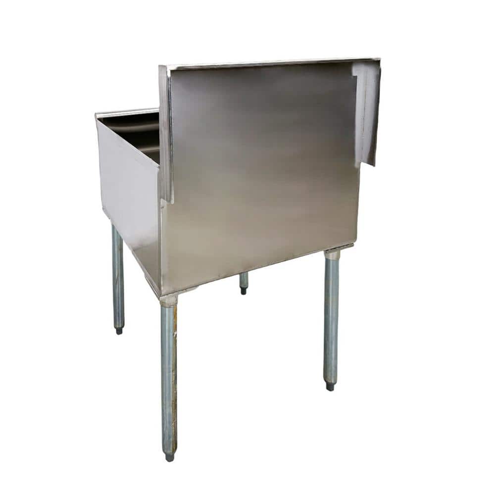 24-Inch Brushed Stainless Steel Freestanding Commercial Sink