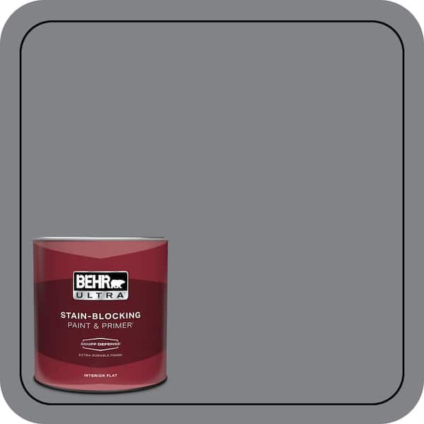 BEHR ULTRA 1 qt. #N530-5 Mission Control Extra Durable Flat Interior Paint & Primer