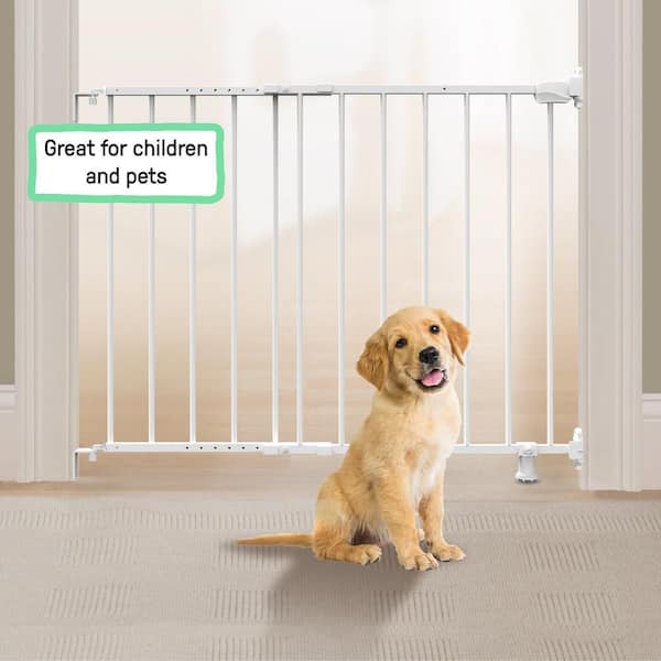 Stairway 42W Series Safety Pet and Baby Gate,28 in. to 42 in. Wide, 28 in. Tall,for Stairway or Hallways, 29.29 in. Tall