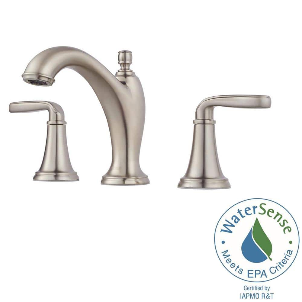 Northcott 8 in. Widespread Double Handle Bathroom Faucet in Brushed Nickel price history on PriceWatchPro