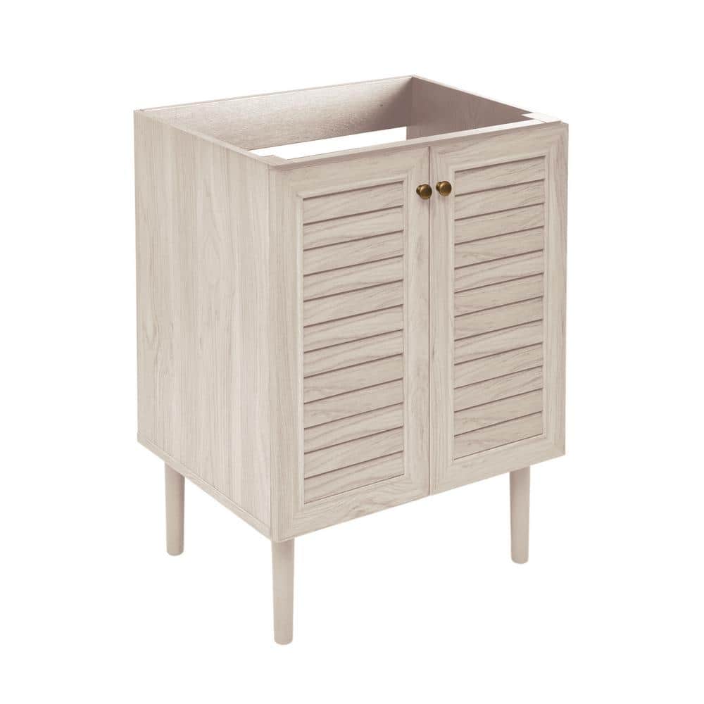 Bron 24" White Oak Freestanding Bathroom Vanity Cabinet