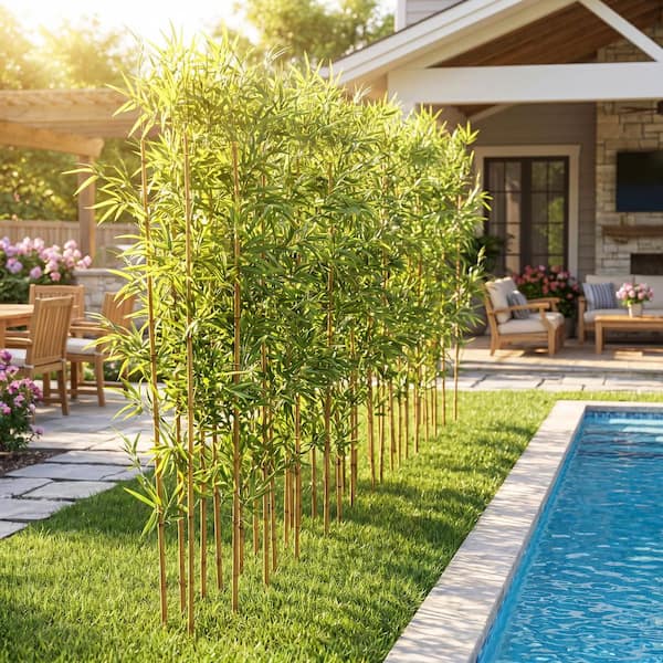 DR.Planzen 6 ft. Artificial Bamboo Tree 36 Pack Fake Plant with