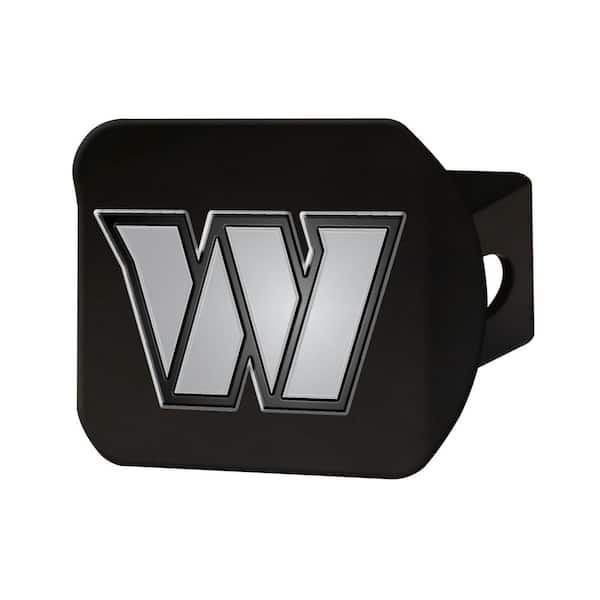 FANMATS NFL - Washington Commanders 3D Chrome Emblem on Type III Black Metal Hitch Cover