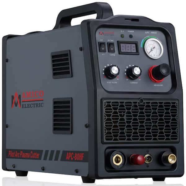 AMICO POWER APC-80HF, 80 Amp Non-touch Pilot Arc Inverter Plasma Cutter, 230-Volt, 1-1/4 in. Clean Cut, 80% Duty Cycle