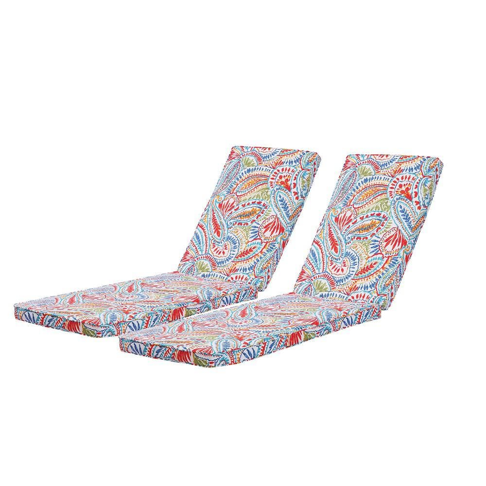 74.41 in. x 22.05 in. x 2.76 in. Outdoor Chaise Lounge Chair Replacement Cu