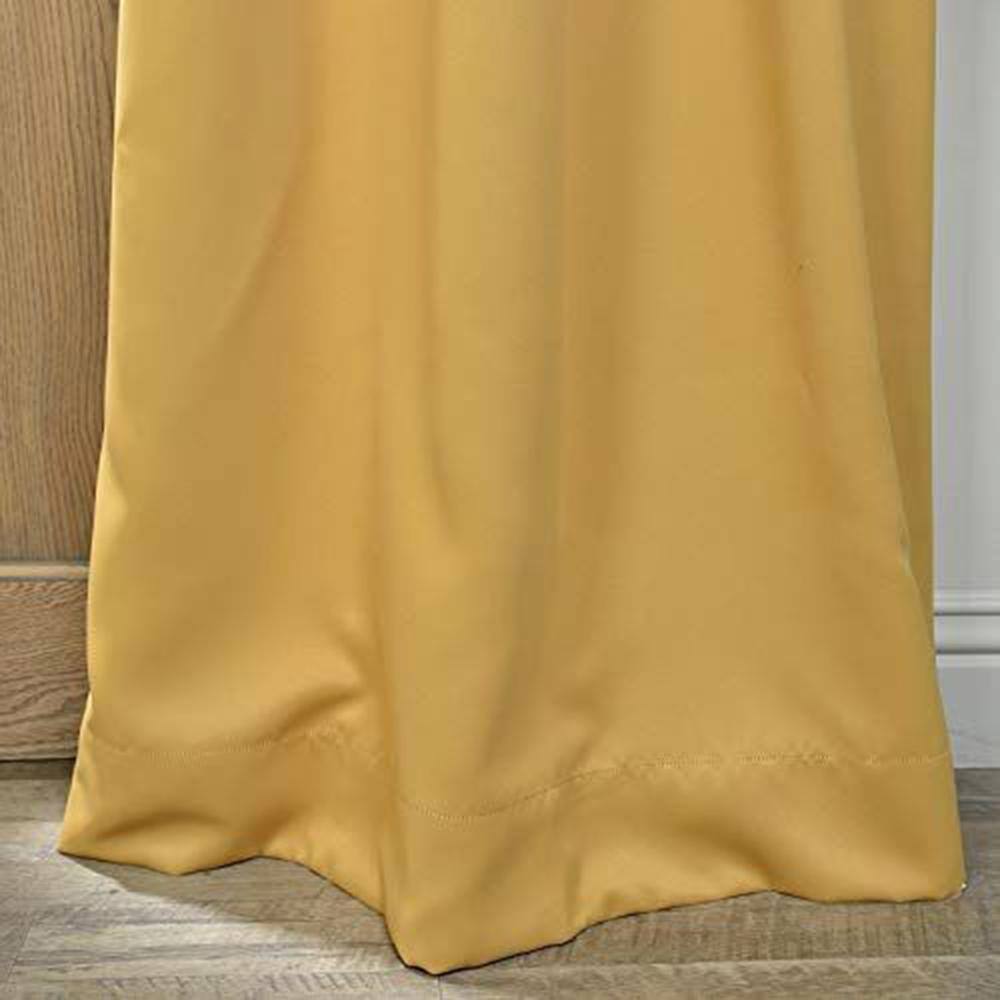 Marigold Velvet Blackout Grommet Window Panel, 50W x 84L