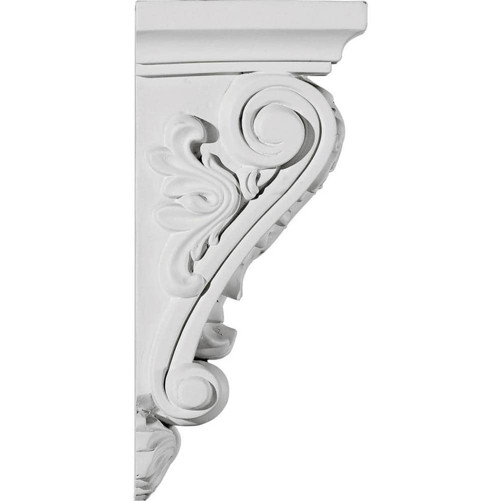 White Polyurethane Decorative Damon Corbel