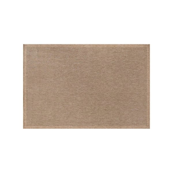 Easy Jute Natural 2 ft. x 3 ft. Stripes Indoor Outdoor Area Rug