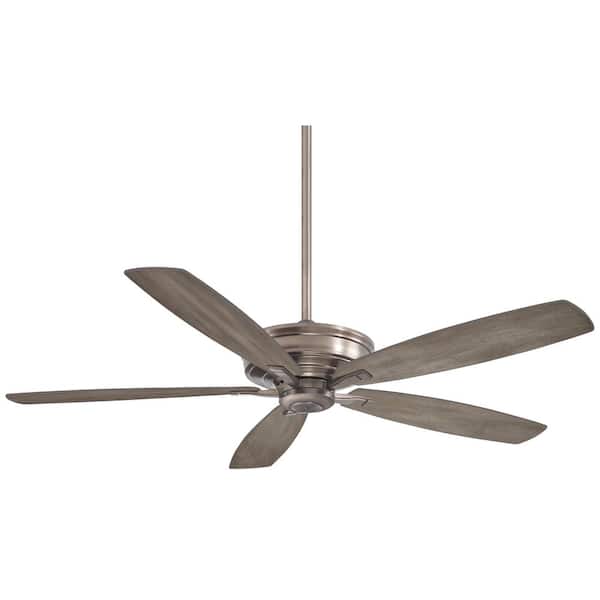 MINKA-AIRE Kafe-XL 60 in. Indoor Burnished Nickel Ceiling Fan with Remote Control