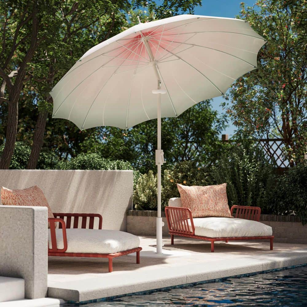 9 foot tall patio umbrella 9' Wooden Commercial Grade Patio Umbrellas, Rope/Pulley or manual Lift, No  Tilt