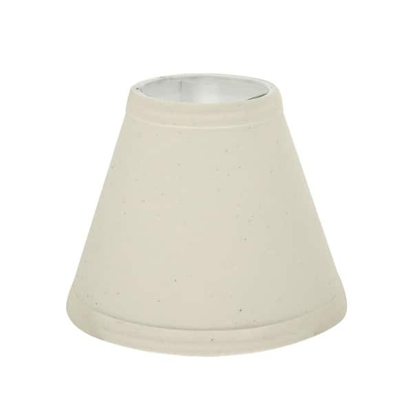 white cotton lampshade