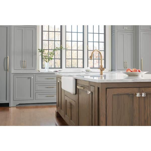 Cyprus 3-3/4 in. (96mm) Modern Golden Champagne Arch Cabinet Pull