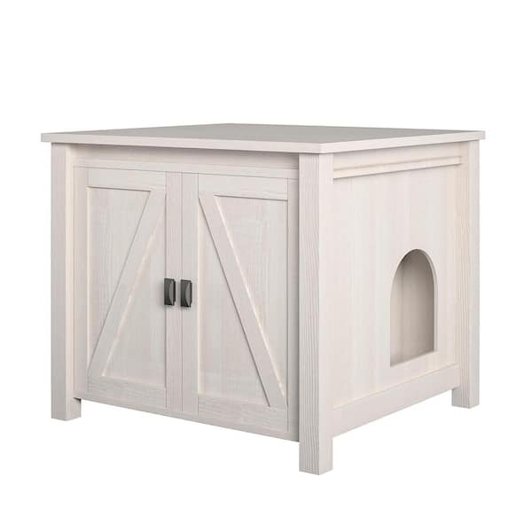OLLIE & HUTCH Farmington Litter Box Enclosure with Ivory Pine