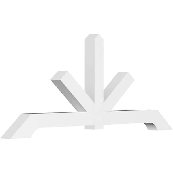 Ekena Millwork Vanguard 72 in. W x 30 in. H x 4 in. D Signature Polyurethane Bracket