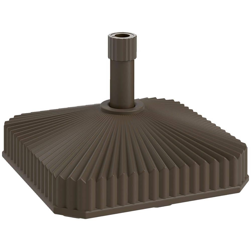 33lb. HDPE Square Patio Umbrella Base Holder, Heavy Duty Outdoor Umbrella S