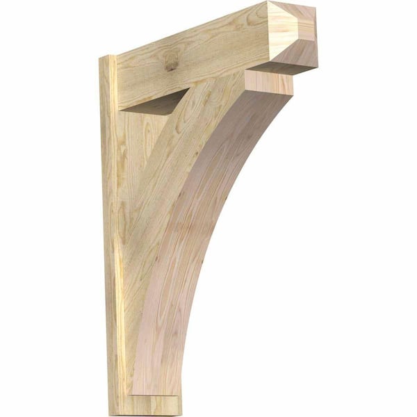 Ekena Millwork 8 in. x 38 in. x 30 in. Thorton Craftsman Rough Sawn Douglas Fir Outlooker