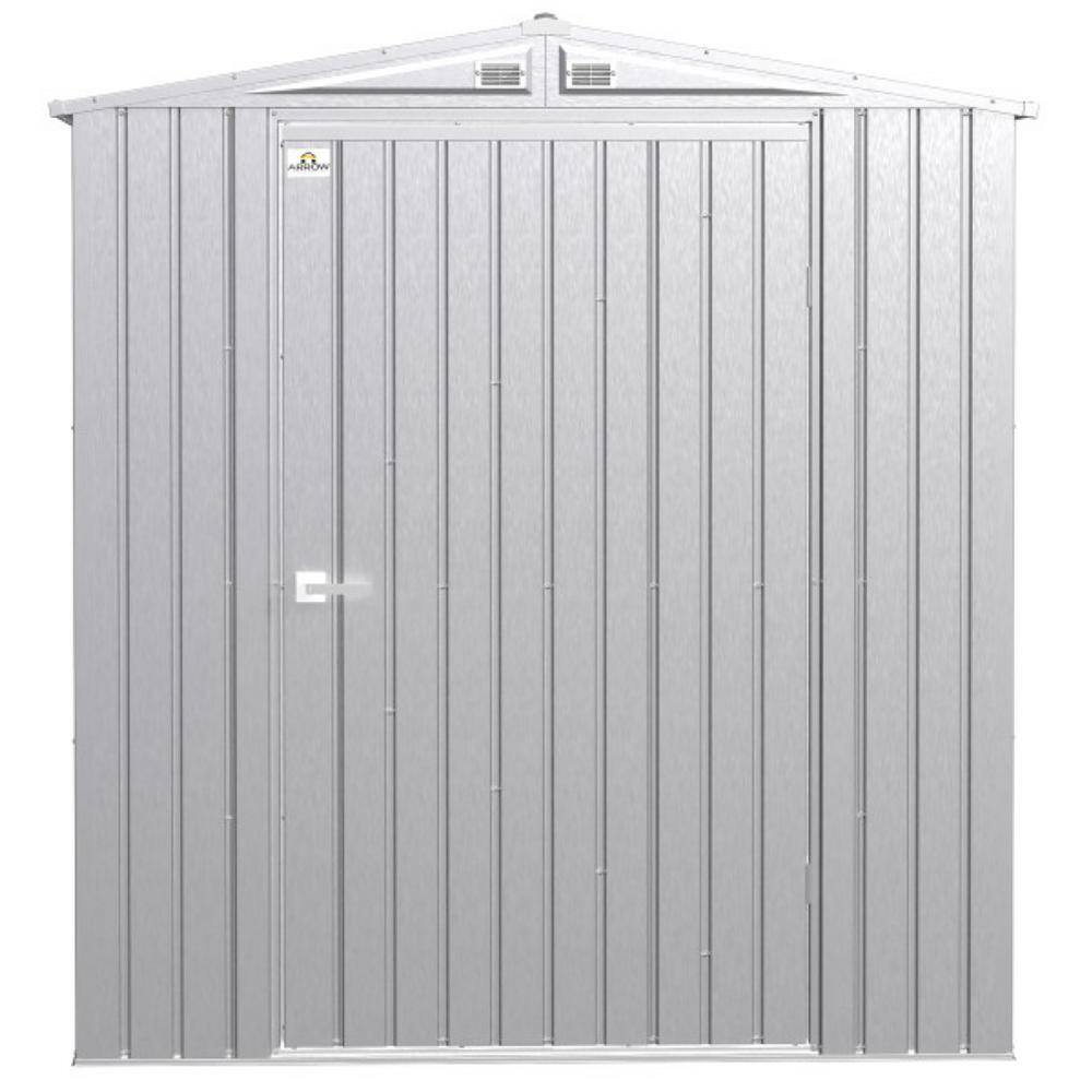 6 ft x 6 ft Silver Galvalume Steel Portable Storage Shed