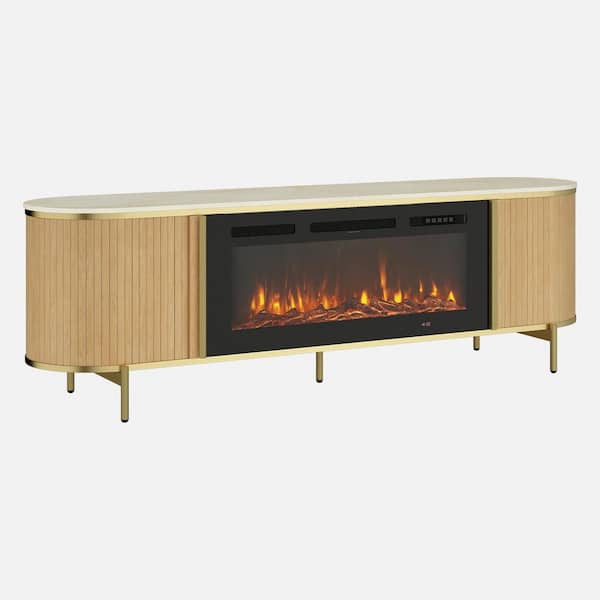 Reviews for Sizzim 70 in. Freestanding Modern Electric Fireplace