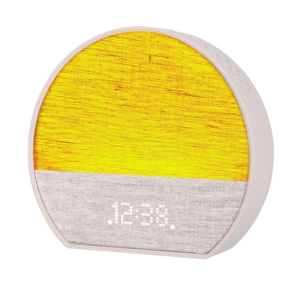 Sunrise SmartSet Dual Alarm Clock with White Noise, 8-Color Dimmable LED, Bluetooth Speaker, and LED Dot Matrix Display