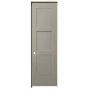 24 in. x 80 in. Birkdale Desert Sand Paint Right-Hand Smooth Hollow Core Molded Composite Single Prehung Interior Door