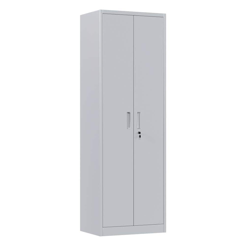 Grey Minimalist Industrial Lockable Metal Storage Cabinet, Thick Cold Rolled Steel Lockable File Cabinet with Concealed price history on PriceWatchPro