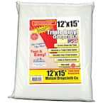 12 ft. x 15 ft. White Triple Coated Butyl the original Paint Stopper