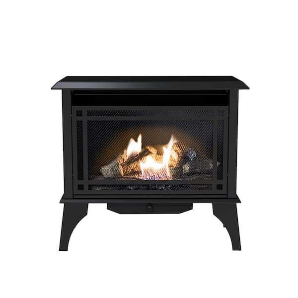 Pleasant Hearth 32 in. Intermediate 30,000 BTU Vent-Free Dual Fuel Gas Stove  VFS2-PH30DT - The Home Depot