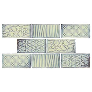 Antic Sensations Pergamon 3 in. x 6 in. Ceramic Wall Take Home Tile Sample