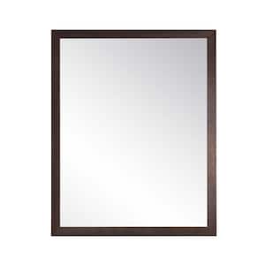 24 in. W x 29 in. H Rectangle Framed Wooden Mirror