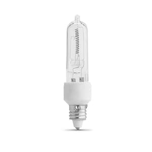 150-Watt T4 Mini Candelabra E11 Base Dimmable Halogen Light Bulb, Bright White 2800K (1-Bulb)